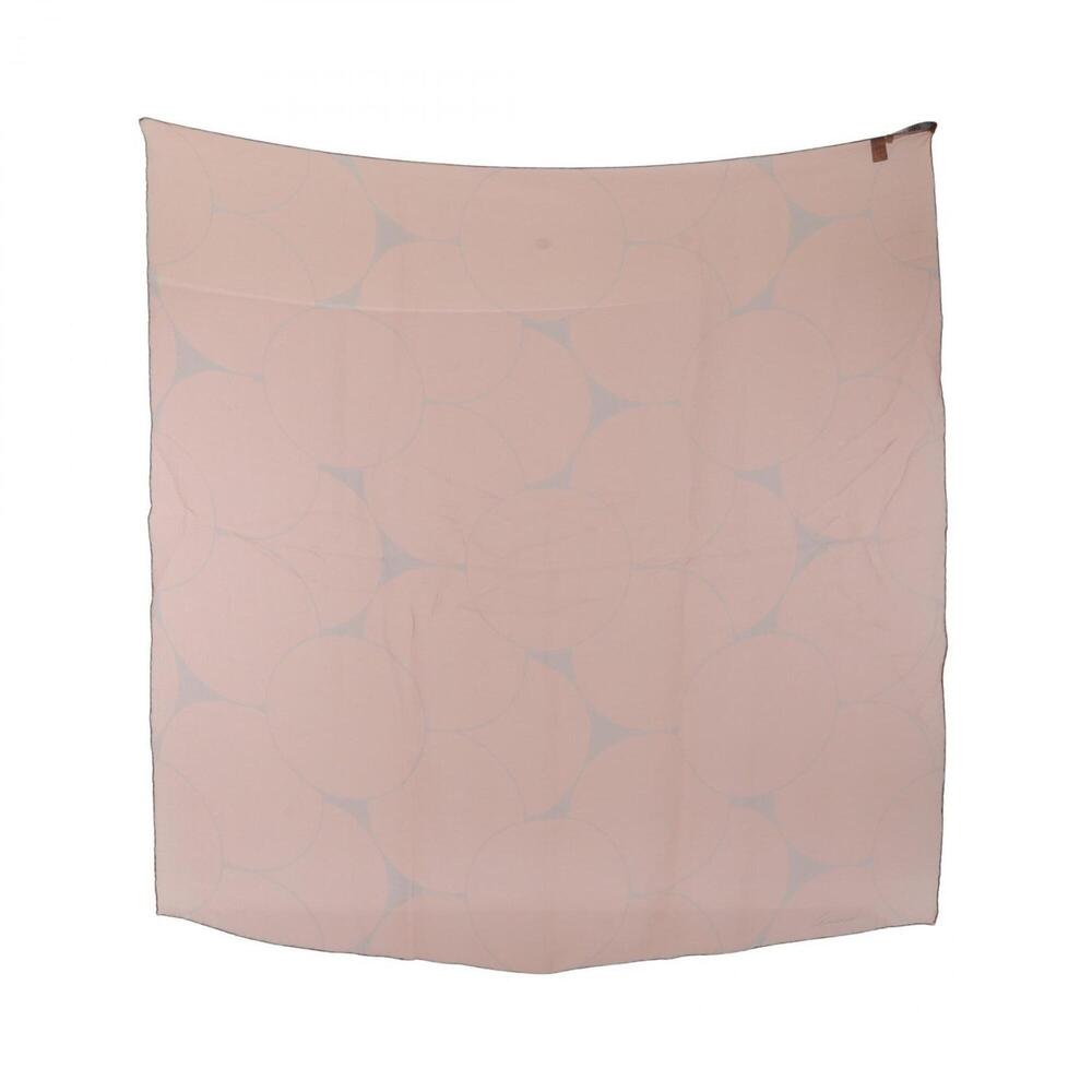 Gucci all-over print chiffon scarf/muffler, silk, women's, orange/beige tones.